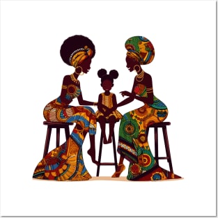 Afrocentric Women And Girl Posters and Art